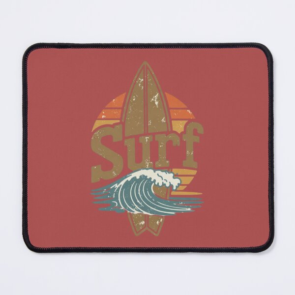 Item preview, Classic Retro Surfboard Sunset Tee designed and sold by InkWeaveShop.
