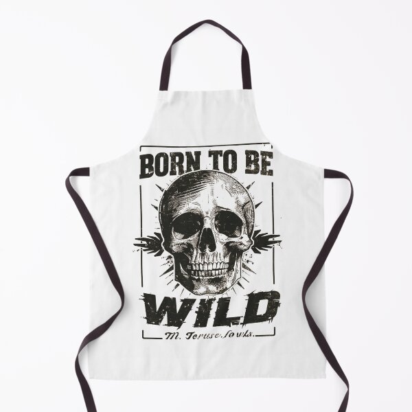 Item preview, Born to be Wild – Distorted Dark Surrealism Skull Typography Art designed and sold by ERODED SELF.