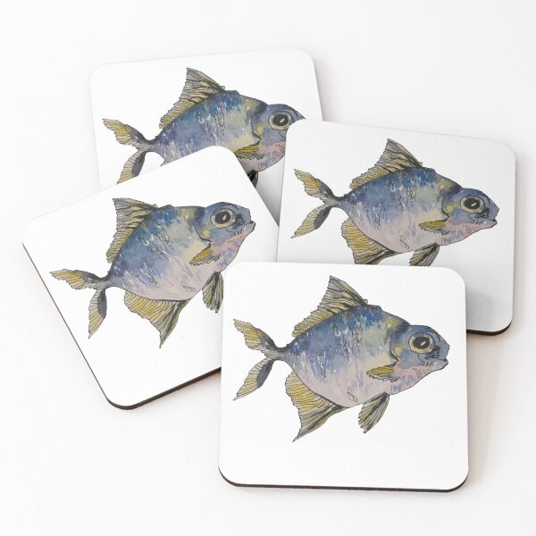 Item preview, Pintura de peces en acuarela designed and sold by NinaHalfNinja.