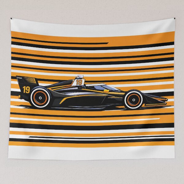 Item preview, Dennis Hauger #19 IndyCar Side Profile designed and sold by PitWallArt.