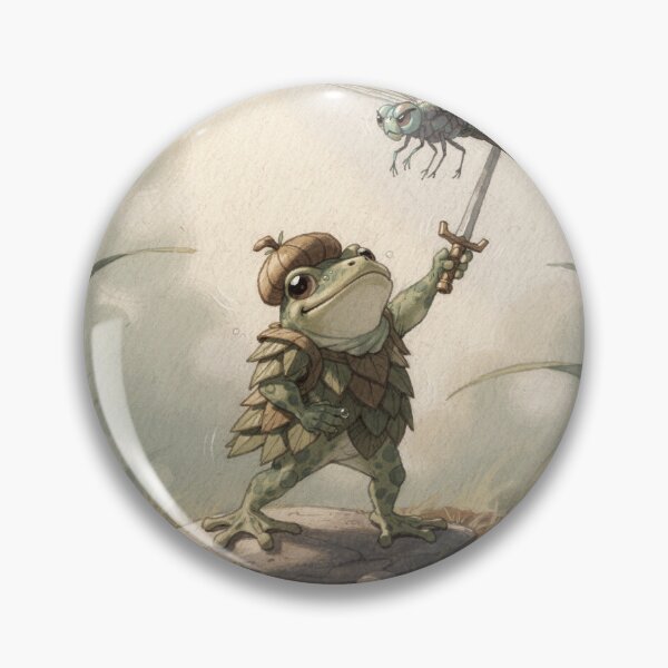 Item preview, Frog Knight vs the Dragonfly designed and sold by PictorialWhimsy.