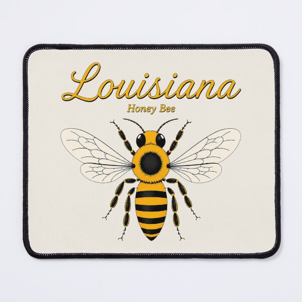 Item preview, Louisiana Honey Bee State Insect Retro Poster designed and sold by The-Drip-Studio.