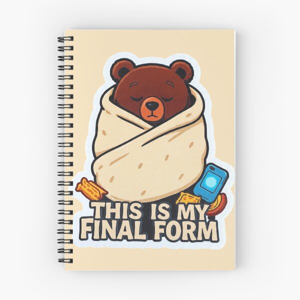 Item preview, This Is My Final Form Bear Blanket Burrito Funny Design designed and sold by BooDesignStudio.