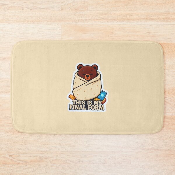 Item preview, This Is My Final Form Bear Blanket Burrito Funny Design designed and sold by BooDesignStudio.