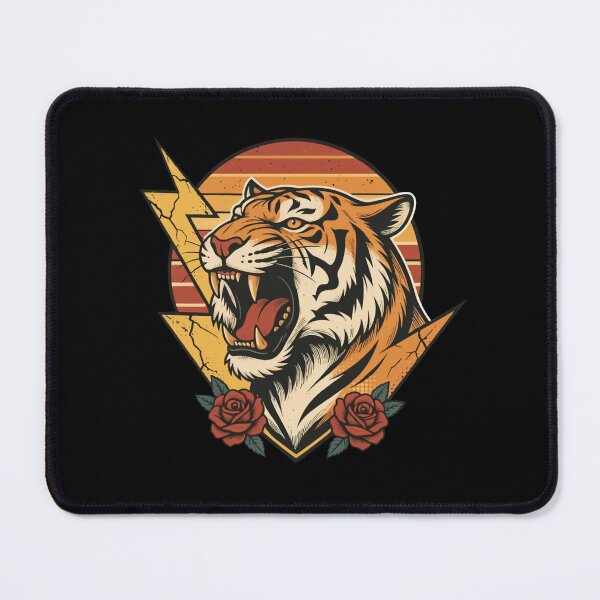 Item preview, a fierce, energetic tiger - a graphic motif that is gaining popularity on clothing designed and sold by PawelZmich.