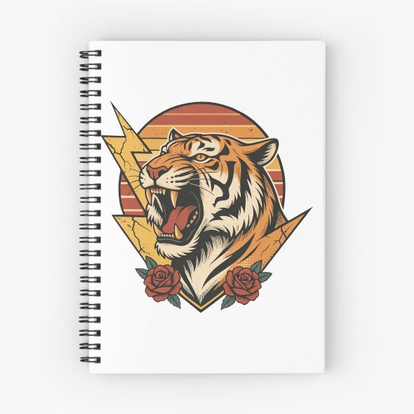 Item preview, a fierce, energetic tiger - a graphic motif that is gaining popularity on clothing designed and sold by PawelZmich.