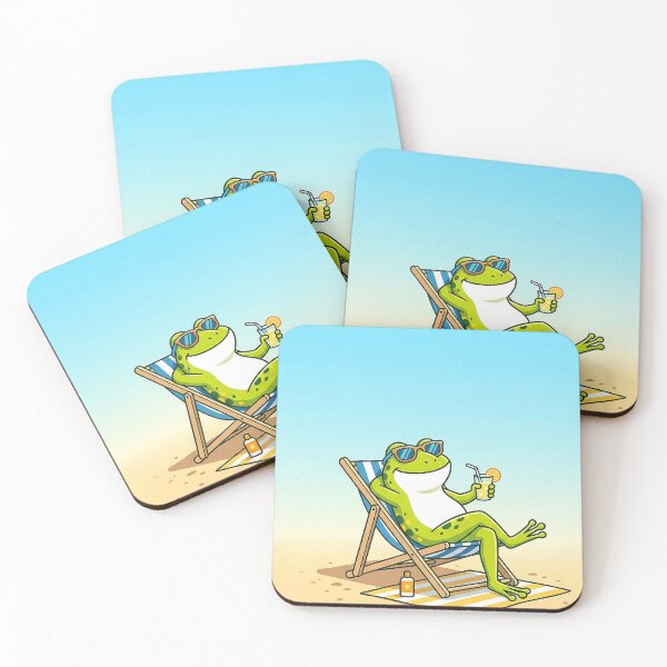 Item preview, Summer frog - Vacation mode designed and sold by FoxLab Studio.