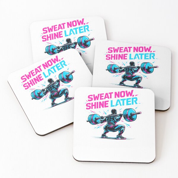 Item preview, Sweat Now Shine Later Gym Motivation designed and sold by Digistore1221.