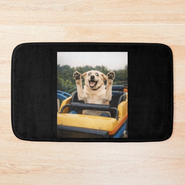 Item preview, Funny Labrador Dog Riding Roller Coaster Meme designed and sold by studio-ssaam.
