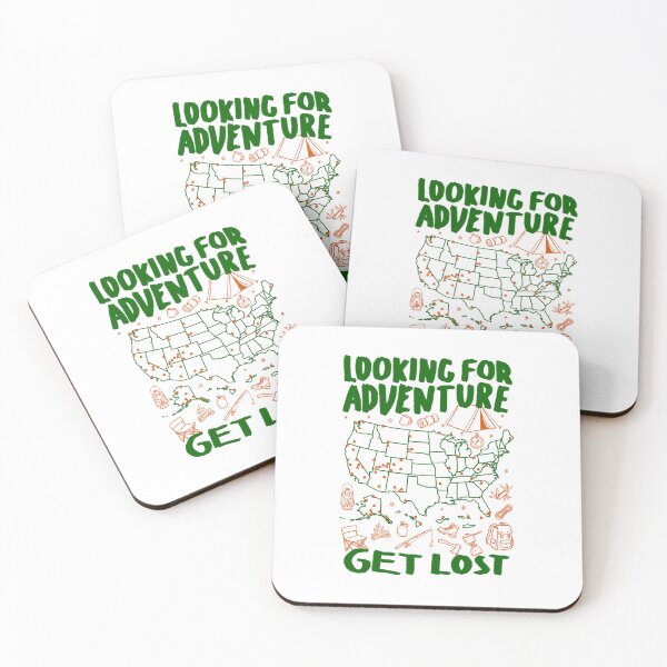 Item preview, US National Parks Map Funny Hiking Camping Adventure Doodle designed and sold by GrandeDuc.