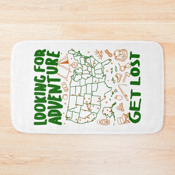 Item preview, US National Parks Map Funny Hiking Camping Adventure Doodle designed and sold by GrandeDuc.