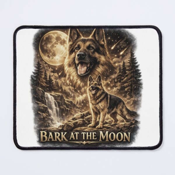 Item preview, Halftone Style German Shepherd Lunar Guardian designed and sold by Sandydesign.
