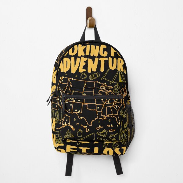 Item preview, US National Parks Map Funny Hiking Camping Adventure Doodle designed and sold by GrandeDuc.