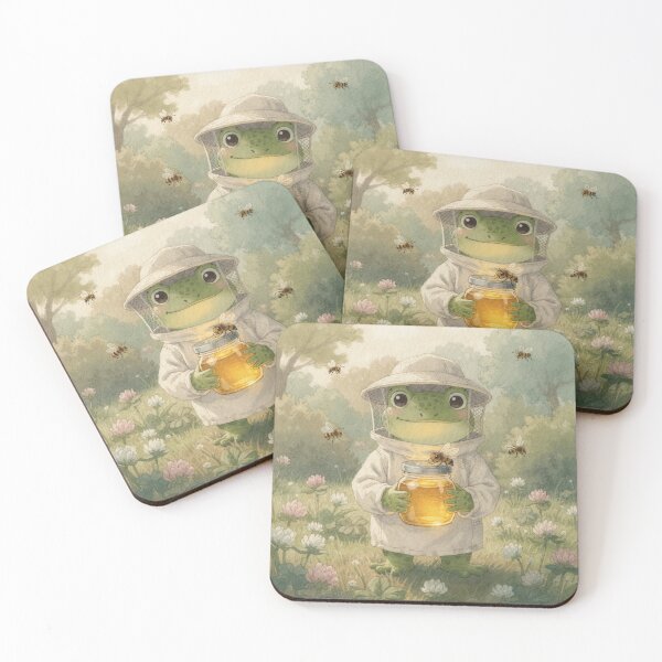 Item preview, Frog Beekeeper With His First Jar designed and sold by PictorialWhimsy.