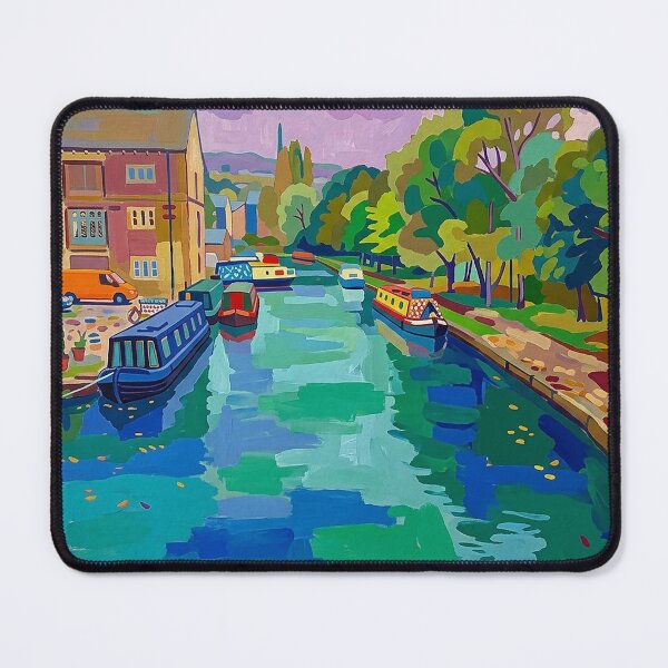 Item preview, Sowerby Bridge Canal Basin in Matisse Style designed and sold by ArtworkNorth.