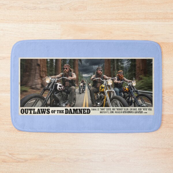Item preview, ROAD MOVIE POSTER OUTLAWS OF THE DAMNED 1968 designed and sold by VERYOLDROAD BY AXTON BROWNING .