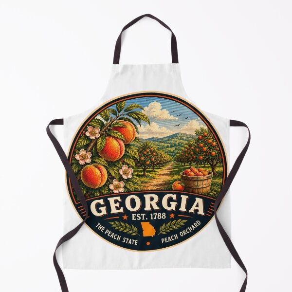 Item preview, Georgia Retro State Badge – Vintage Travel Graphic designed and sold by Mac Sketches.