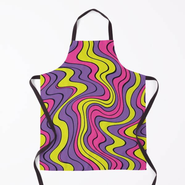 Item preview, Neon Psychedelic Wave Pattern-Lime Pink Purple Trippy Design designed and sold by DjFreeq.