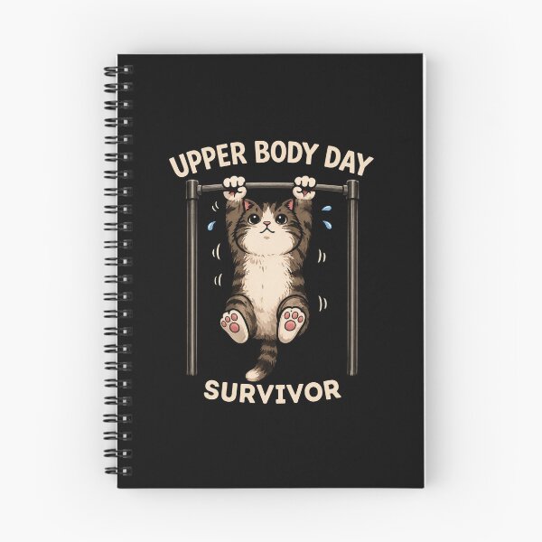 Item preview, Upper Body Day Survivor Cat Gym Design designed and sold by HumbleAthlete.
