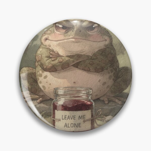 Item preview, Toad's LEAVE ME ALONE Jar designed and sold by PictorialWhimsy.