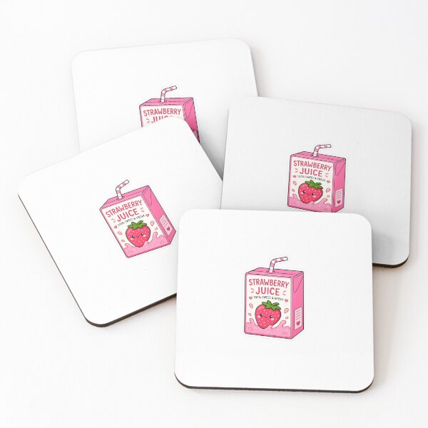 Item preview, Cute Strawberry Juice Kawaii Sticker | Pink Aesthetic Drink designed and sold by Ricomin.