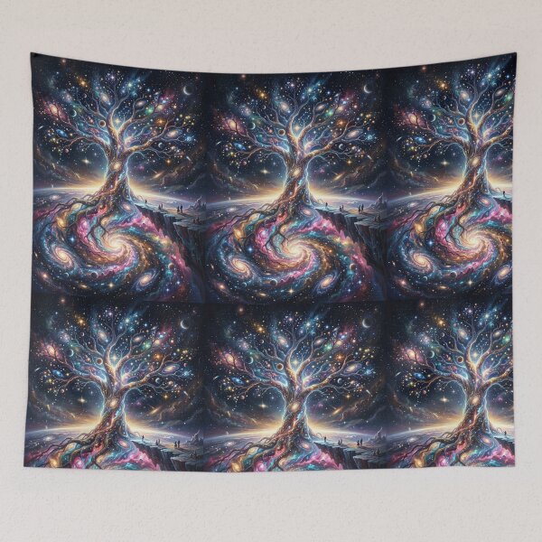 Item preview, Cosmic Roots Spiritual Universe Tree Art designed and sold by vsl363.