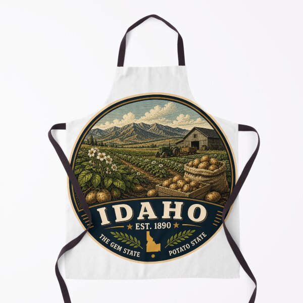Item preview, Retro Idaho State Badge – Vintage Potato State Travel Design designed and sold by Mac Sketches.
