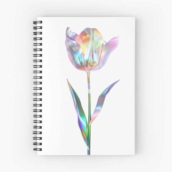 Item preview, Holographic Tulip Flower Art - Y2K Rainbow Design designed and sold by STATIC SOUL.