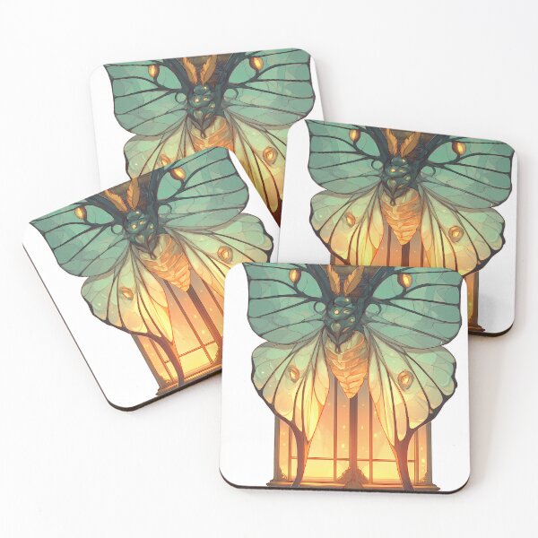 Item preview, Goblincore Moth Lantern designed and sold by IllumeInk.