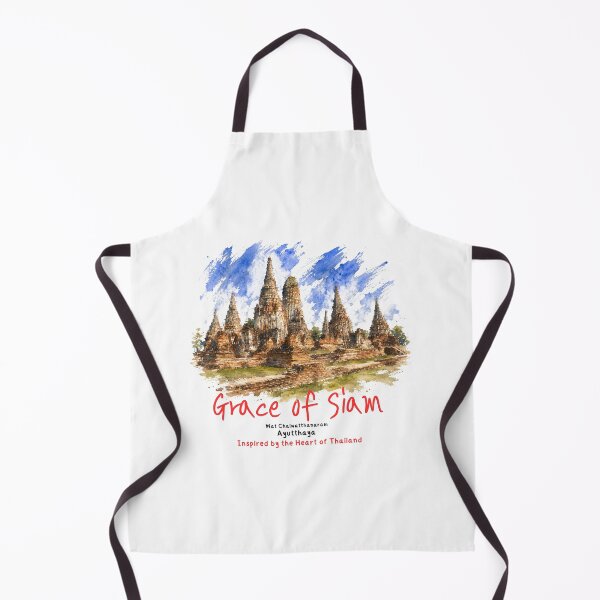 Item preview, Wat Chaiwatthanaram Thailand Watercolor Travel Art designed and sold by Beeform.
