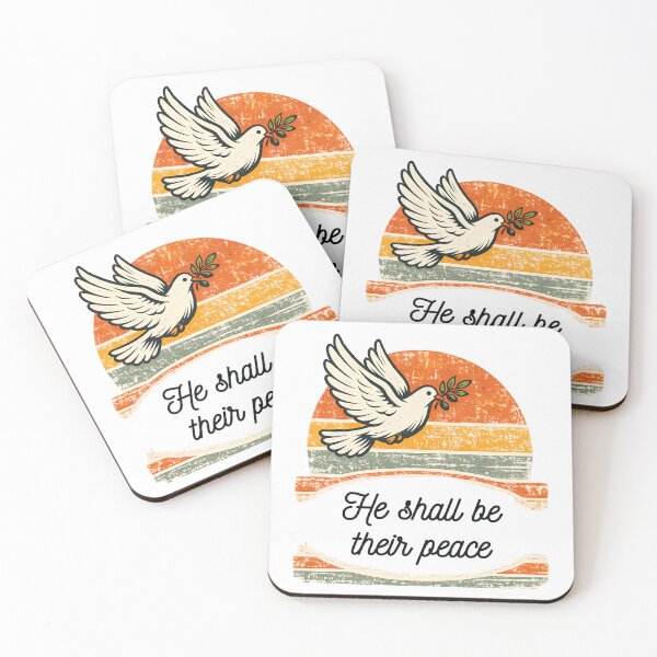 Item preview, He Shall Be Their Peace Christian Bible Verse Design designed and sold by Oddly Blessed.