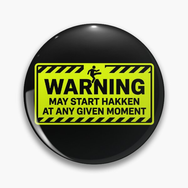 Item preview, Warning May Start Hakken Gabber Rave Sign designed and sold by SPAZE-Typo.