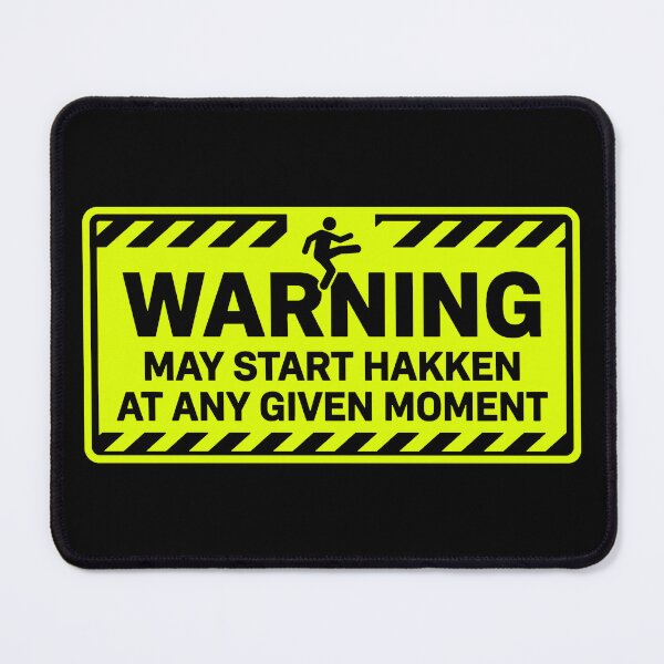 Item preview, Warning May Start Hakken Gabber Rave Sign designed and sold by SPAZE-Typo.