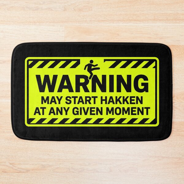 Item preview, Warning May Start Hakken Gabber Rave Sign designed and sold by SPAZE-Typo.