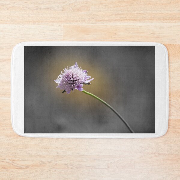 Item preview, Delicate Purple Wildflower Scabious On Curved Stem With Selective Color And Soft Background designed and sold by Nmallia.