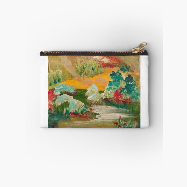 Item preview, “Vibrant Dreamscape – Abstract Nature Painting” designed and sold by RemshaMRemla_Paint My Vision.