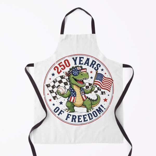 Item preview, 4th of July T-Rex Happy 250 America 1776-2026 Dinosaur designed and sold by OlakunleOloroz.
