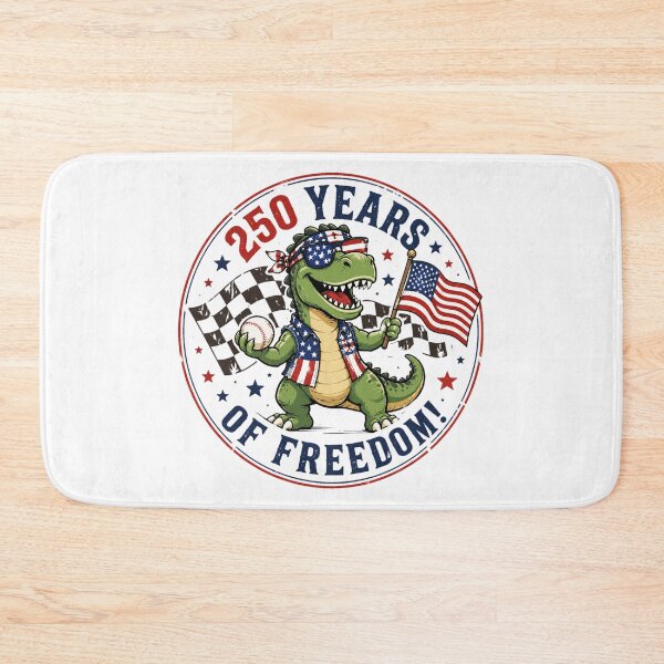 Item preview, 4th of July T-Rex Happy 250 America 1776-2026 Dinosaur designed and sold by OlakunleOloroz.