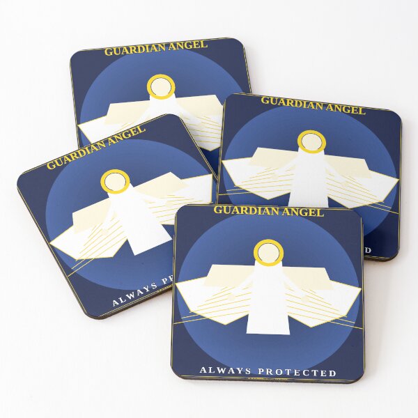 Item preview, Guardian Angel Catholic Prayer Protection Art designed and sold by BenedictTArt.
