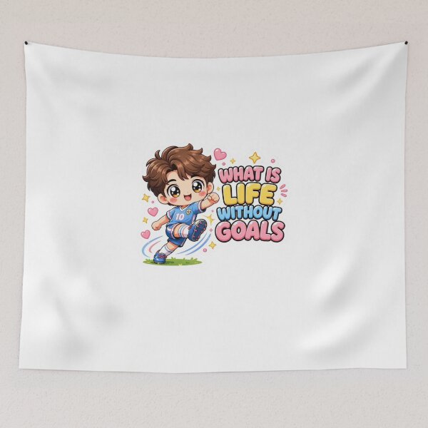 Item preview, What Is Life Without Goals? - Cute Soccer Chibi Sticker ! Score big on style with this adorable anime-inspired soccer sticker! ⚽✨ designed and sold by Ulikedigital14.