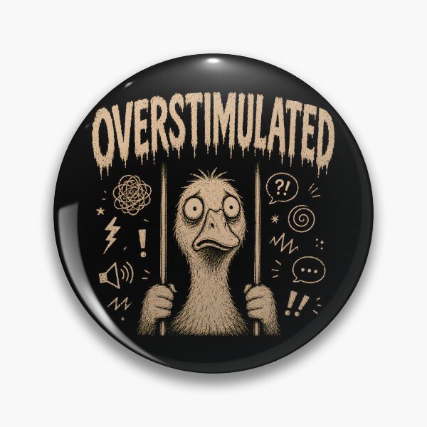 Item preview, Overstimulated Funny Goose designed and sold by zoes-ink.