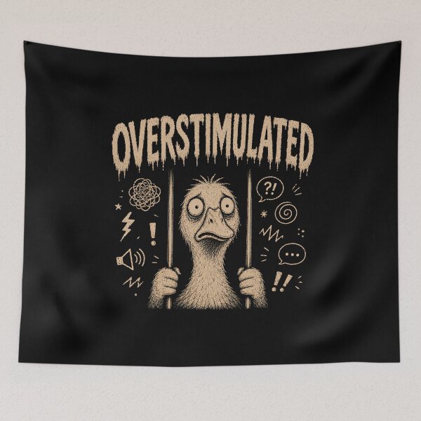 Item preview, Overstimulated Funny Goose designed and sold by zoes-ink.