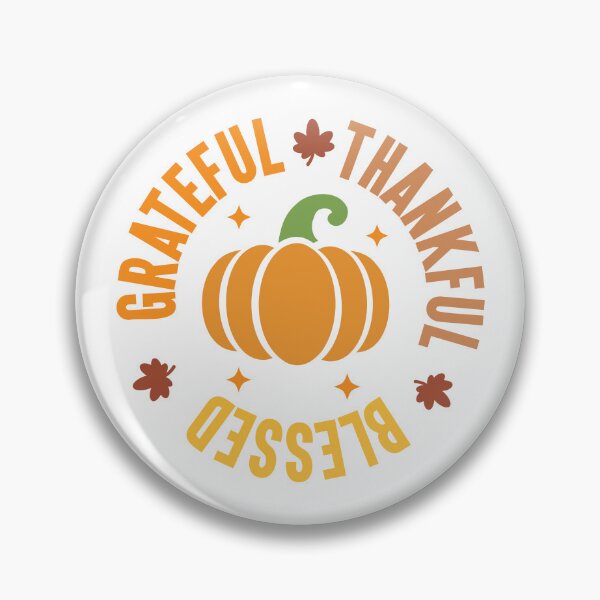Item preview, Grateful Thankful Blessed Pumpkin for Thanksgiving designed and sold by GlitterArtySVG.