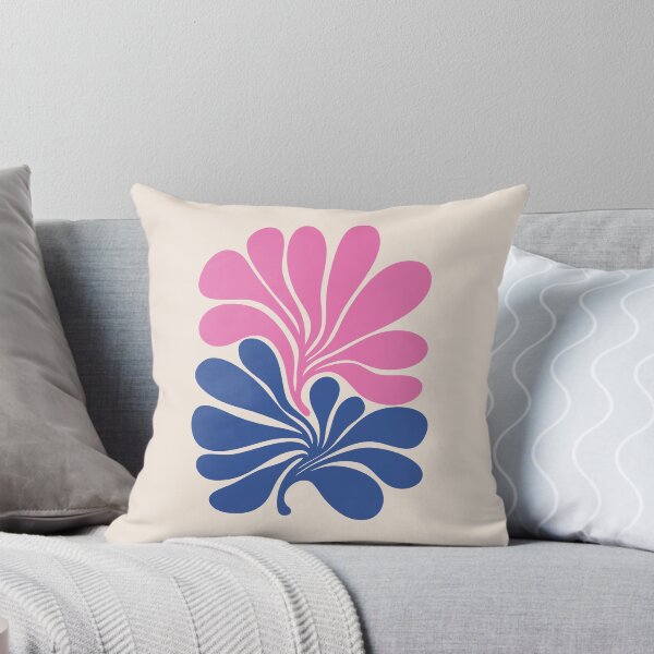 Item preview, Pink Blue Minimal Abstract Botanical designed and sold by soheedesigns.