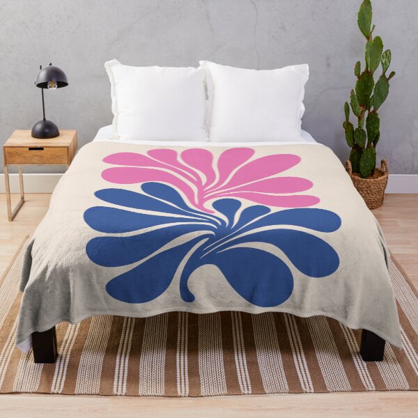 Item preview, Pink Blue Minimal Abstract Botanical designed and sold by soheedesigns.