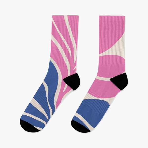 Item preview, Pink Blue Minimal Abstract Botanical designed and sold by soheedesigns.