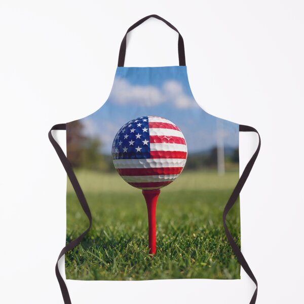 Item preview, American Flag on a Golf Ball designed and sold by Maria Dryfhout.