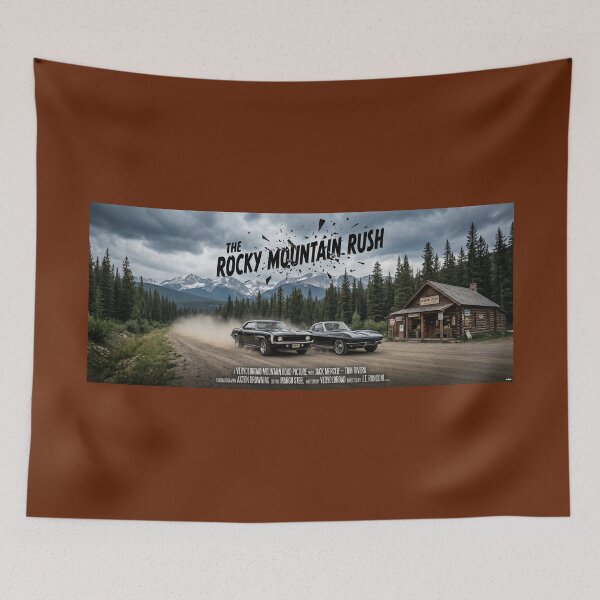 Item preview, ROAD MOVIE POSTER THE ROCKY MOUNTAIN RUSH 1969 designed and sold by VERYOLDROAD BY AXTON BROWNING .
