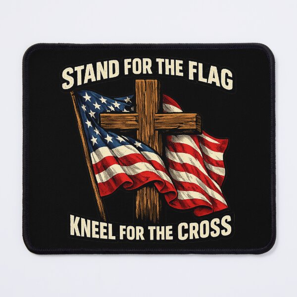 Item preview, 4th of July Stand for The Flag Kneel for The Cross Christian designed and sold by OlakunleOloroz.
