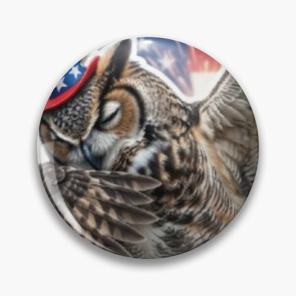 Item preview, Patriotic Owl Wearing USA Top Hat designed and sold by DailySparks.